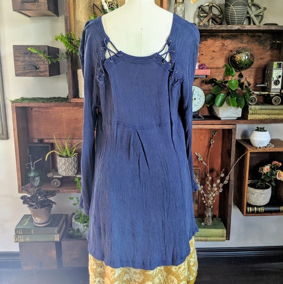 Free People Corset Shoulder Crepe Top - Picture 3 of 8